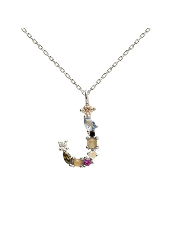 Collar P D Paola Letra J Plata 925MM | Joyería Parejo