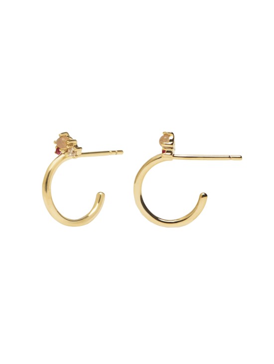 Pendientes P D Paola Libellule Plata Dorado - ¡Envío Gratis!