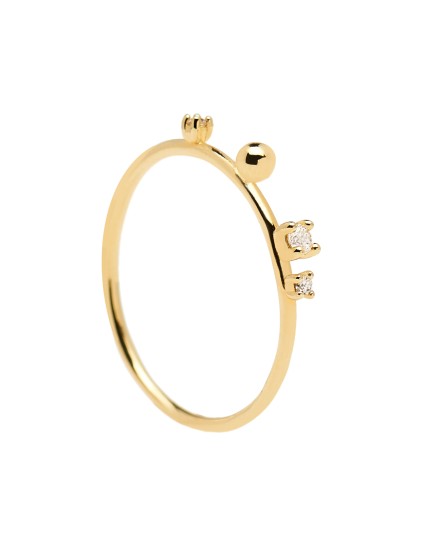 Anillo P D Paola Kaya Plata Dorado Oficial