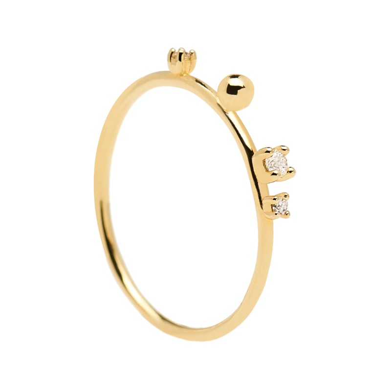 Anillo P D Paola Kaya Plata Dorado Oficial