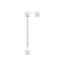 PENDIENTES MR WONDERFUL Sparkling - SILVER