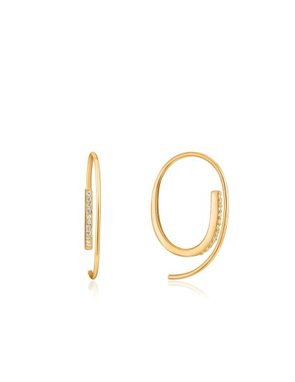 Pendientes Ania Haie Gold Twits Through Spark E023-07G Plata de Ley | Joyería Parejo