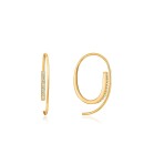 Pendientes Ania Haie Gold Twits Through Spark E023-07G Plata de Ley