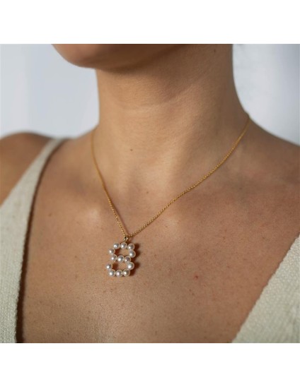 Colgante Luxenter Letra S PX005Y114S00 Plata de Ley Dorada | Joyería Parejo