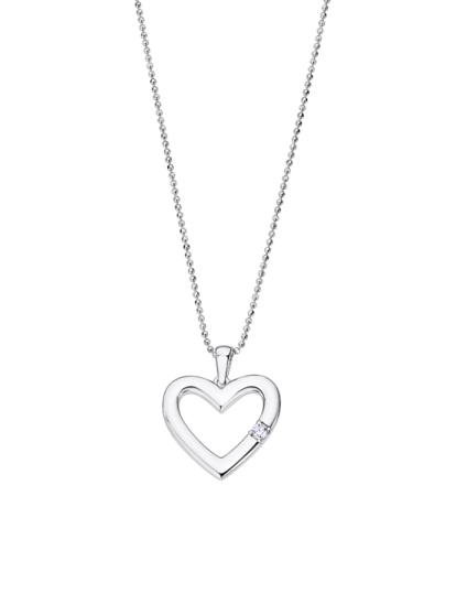 Collar Lotus Silver LP3217-1/1 Corazón | Joyería Parejo
