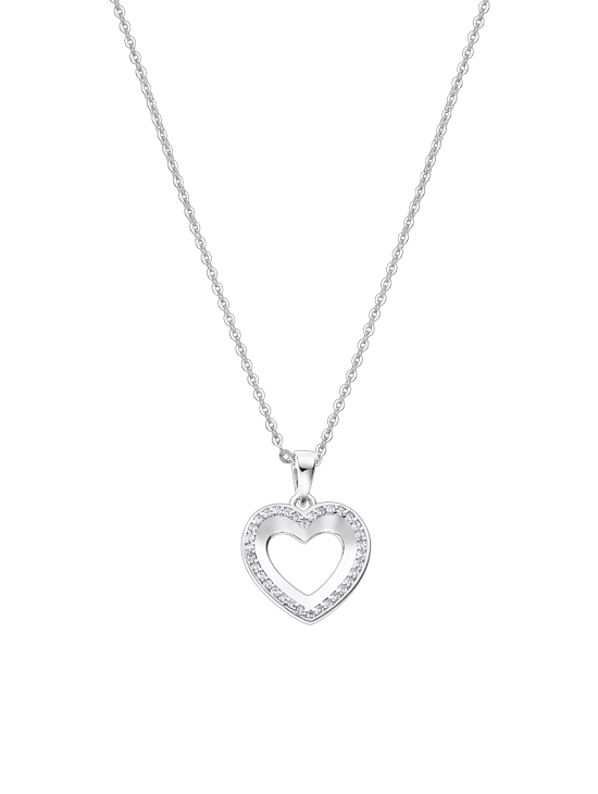 Collar Lotus Silver LP3137-1/1 Corazón | Joyería Parejo