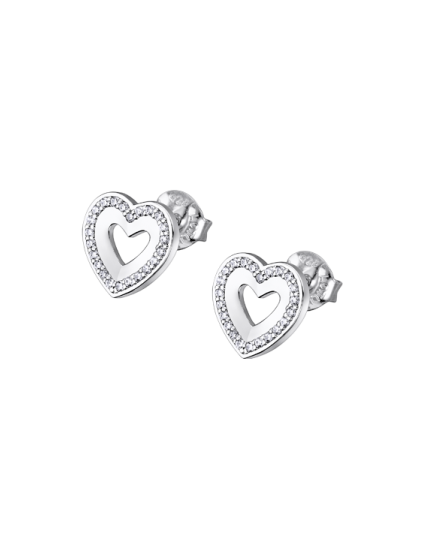 Pendientes Lotus Silver LP3137-4/1 Corazón | Joyería Parejo