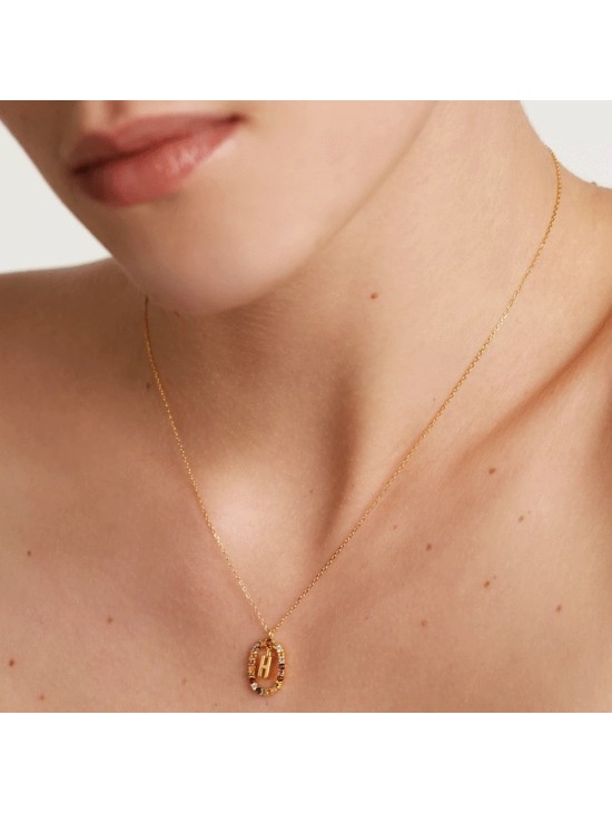 Collar P D Paola Letra H Plata 925MM Dorada | Joyería Parejo