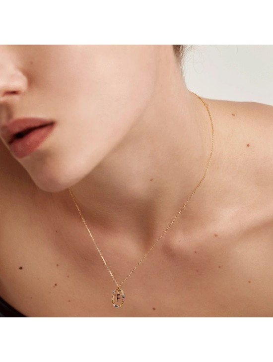 Collar P D Paola Letra F Plata 925MM Dorada | Joyería Parejo