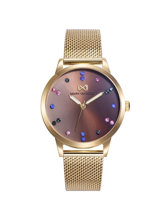 Reloj Mark Maddox Mujer MM7157-47 Malla Dorado | Joyería Parejo