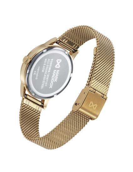 Reloj Mark Maddox Mujer MM7157-47 Malla Dorado | Joyería Parejo