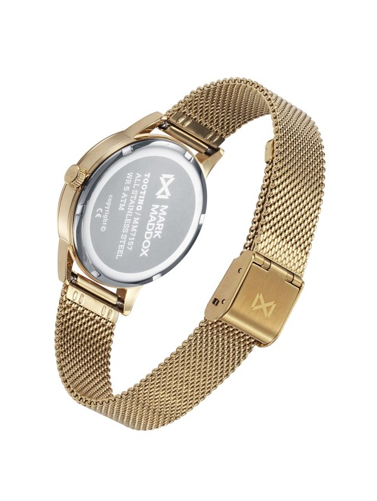 Reloj Mark Maddox Mujer MM7157-47 Malla Dorado | Joyería Parejo