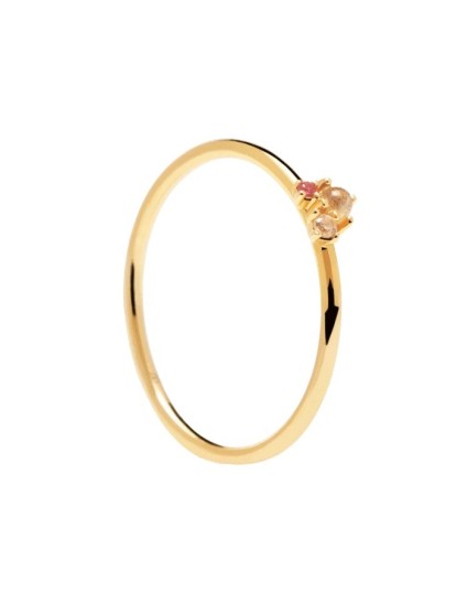 Anillo PDPaola Rosé Blush Plata 925MM Dorado Talla 12