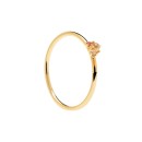 Anillo PDPaola Rosé Blush Plata 925MM Dorado Talla 12