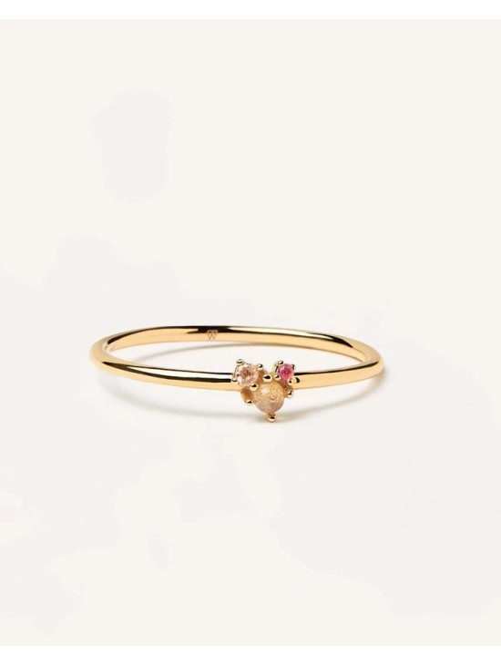 Anillo PDPaola Rosé Blush Plata 925MM Dorado Talla 12