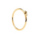 Anillo PDPaola Lime Blush Plata 925MM Dorado Talla 10