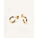 Pendientes PDPaola Mini Cloud Plata 925MM Dorado