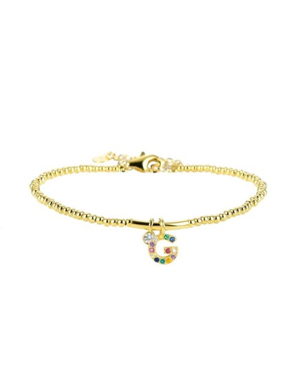 Pulsera Luxenter Letra G BH184Y20G00 Plata de Ley Dorado