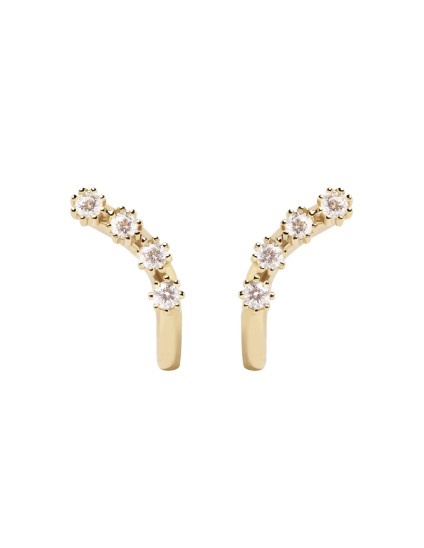 Pendientes PDPaola Motion Plata 925MM Dorado | Joyería Parejo