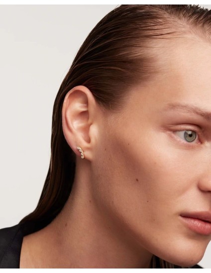 Pendientes PDPaola Motion Plata 925MM Dorado | Joyería Parejo