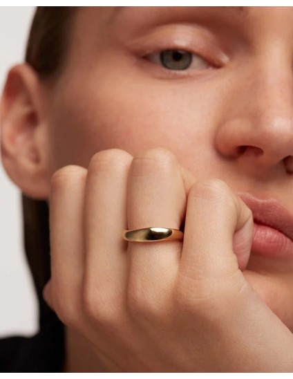 Anillo PDPaola Pirouette Plata 925MM Dorado Talla 10