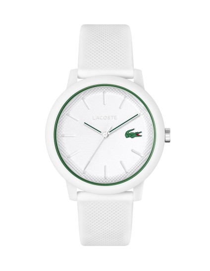 Reloj de hombre Lacoste.12.12 con correa de silicona blanca