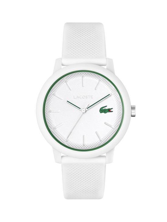 Reloj de hombre Lacoste.12.12 con correa de silicona blanca