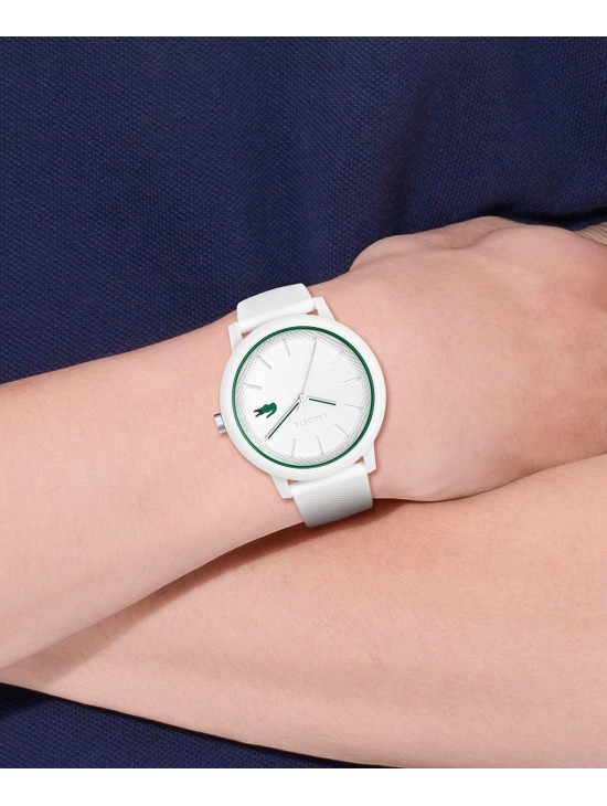 Reloj de hombre Lacoste.12.12 con correa de silicona blanca