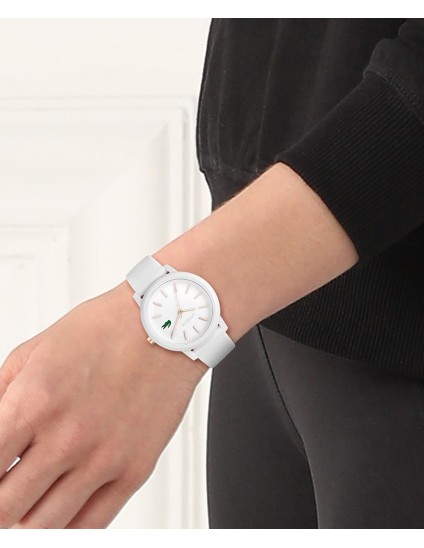 Reloj de mujer Lacoste.12.12 Blanco  con correa de silicona