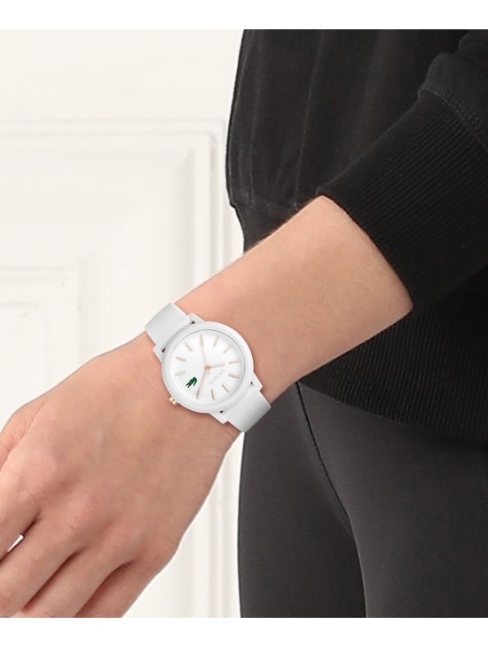 Reloj de mujer Lacoste.12.12 Blanco  con correa de silicona