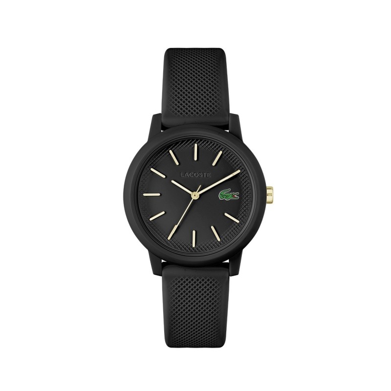 Reloj de mujer Lacoste.12.12 Negro  con correa de silicona
