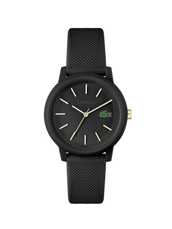 Reloj de mujer Lacoste.12.12 Negro  con correa de silicona