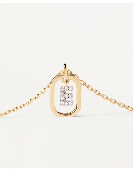 Collar PDPaola Mini Letter E | Joyería Parejo