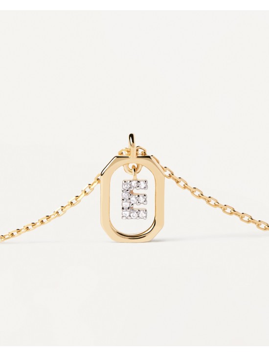 Collar PDPaola Mini Letter E | Joyería Parejo