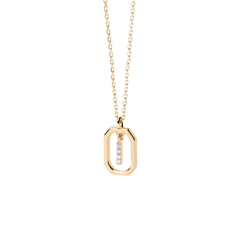 Collar PDPaola Mini Letter I | Joyería Parejo