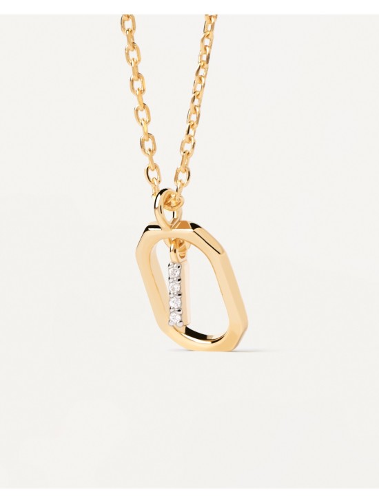 Collar PDPaola Mini Letter I | Joyería Parejo