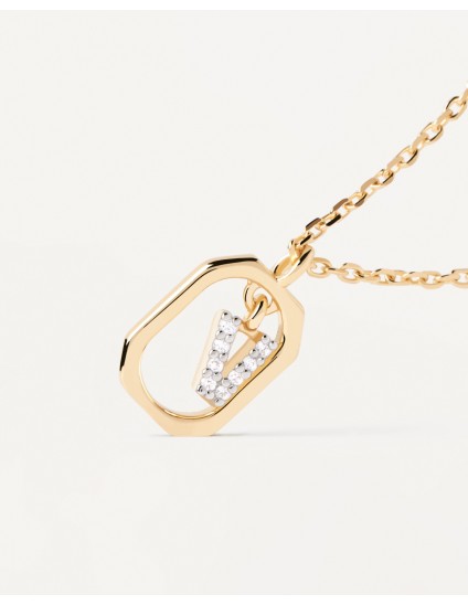 Collar PDPaola Mini Letter V | Joyería Parejo