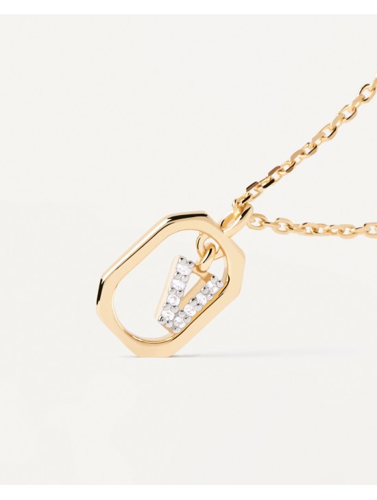 Collar PDPaola Mini Letter V | Joyería Parejo