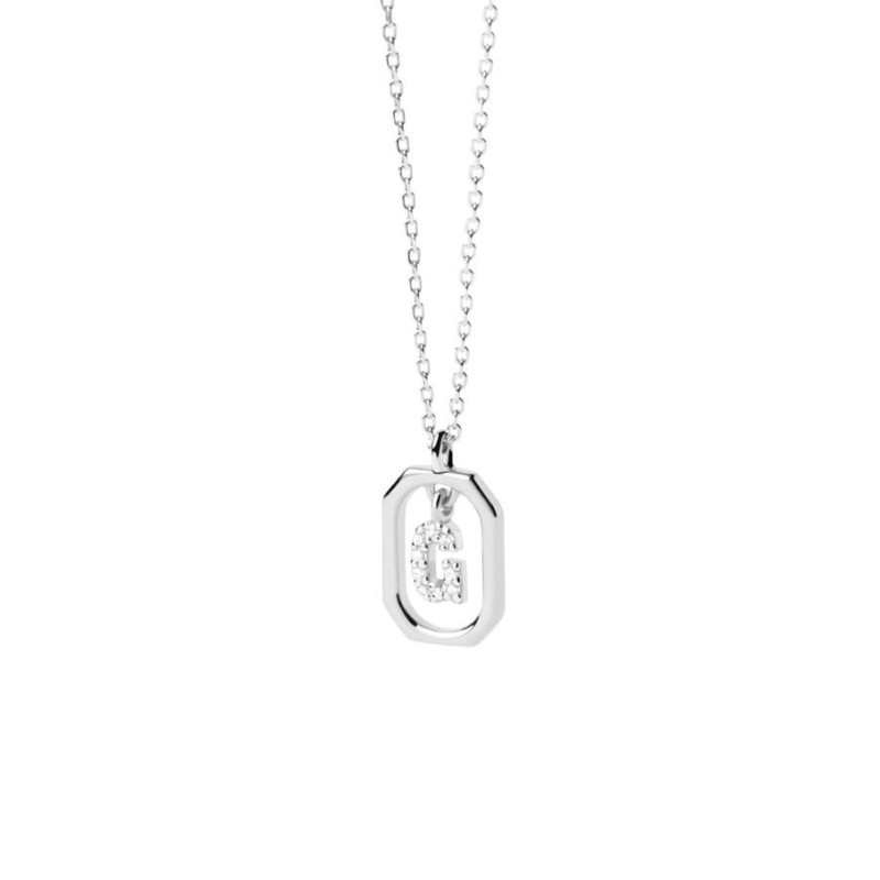 Collar PDPaola Mini Letter G Plateado | Joyería Parejo