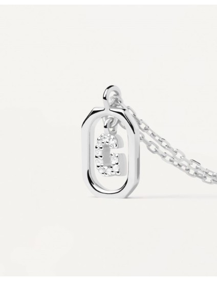 Collar PDPaola Mini Letter G Plateado | Joyería Parejo