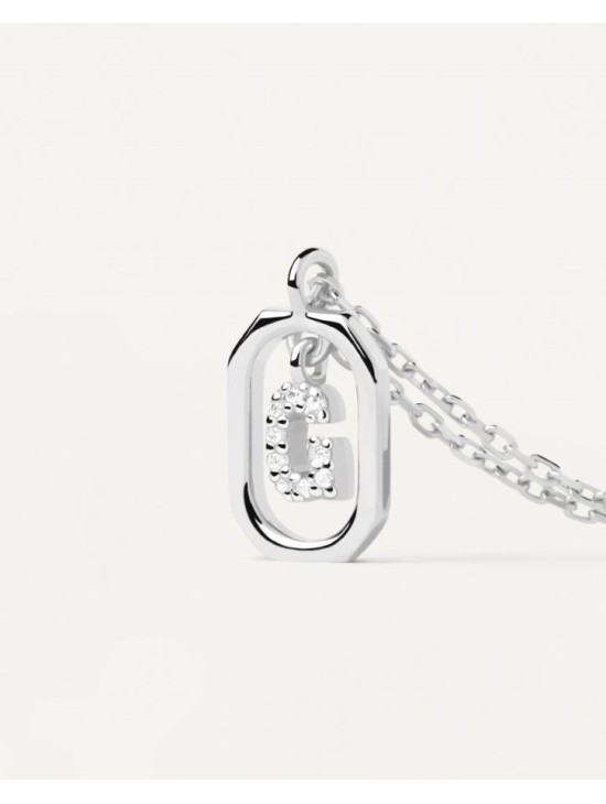 Collar PDPaola Mini Letter G Plateado | Joyería Parejo