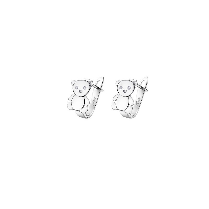 Pendientes Lotus Silver LP1602-4/3 Osito Teddy Plata | Joyería Parejo