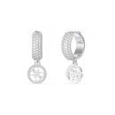 Pendientes Mujer Guess Crazy Earrings JUBE03301JWRHT-U - Aro con Logotipo 4G