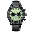 Reloj Citizen Hombre CA4505-21X - Chrono Aviation, Eco Drive, Acero, Negro