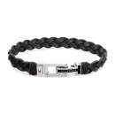 Pulsera Tommy Hilfiger Hombre 2790307 - Cuero Negro Trenzado