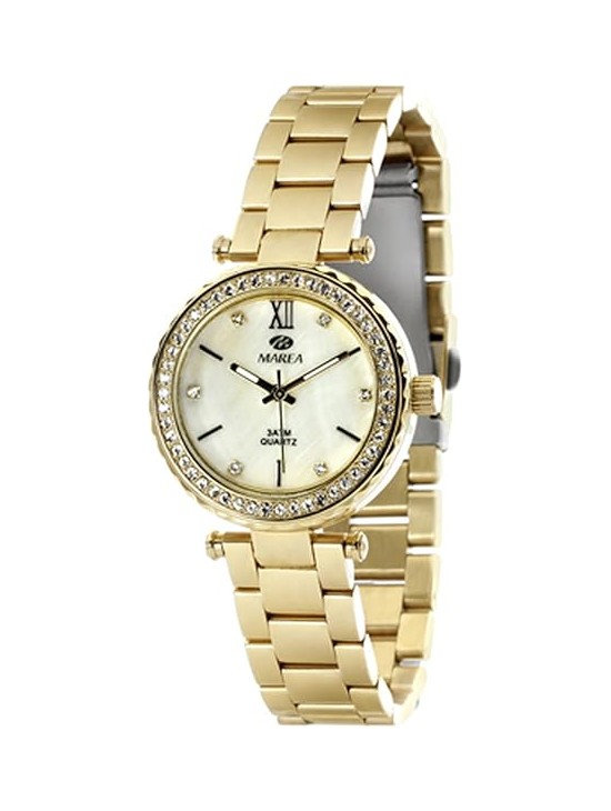 Relógio Marea Senhora B54008/2 Dourado com Bisel de Zircónias