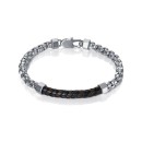 Pulseira Viceroy Fashion 15001P01010 Aço e Couro