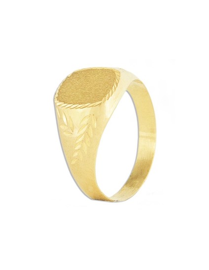 Anel Selo Comunhão Ouro 18k Personalizável - Elegância Única