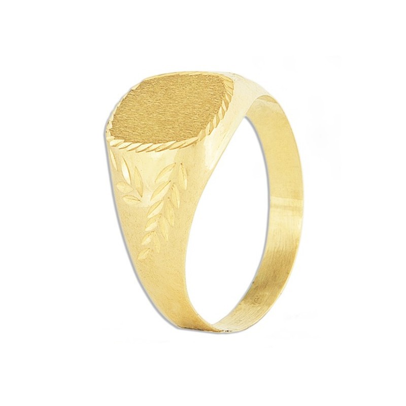 Anel Selo Comunhão Ouro 18k Personalizável - Elegância Única