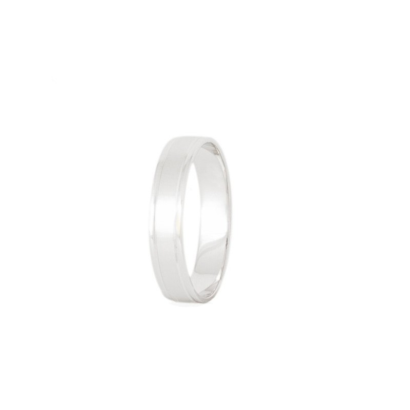 Aliança Ouro Branco 18k 750mls | Compra Online Segura